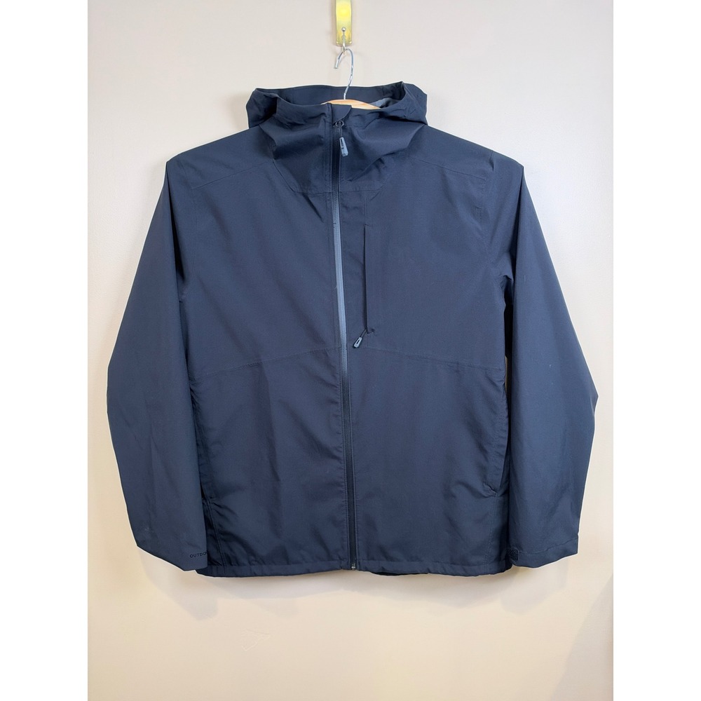 Outdoor Research Dryline Rain Jacket Mens XXL Black Hooded Waterproof 287612